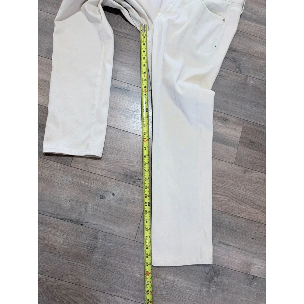 Sid Mashburn Beige Cotton Micro Corduroy 5-Pocket Chino Pants Mens 35x32 Stretch